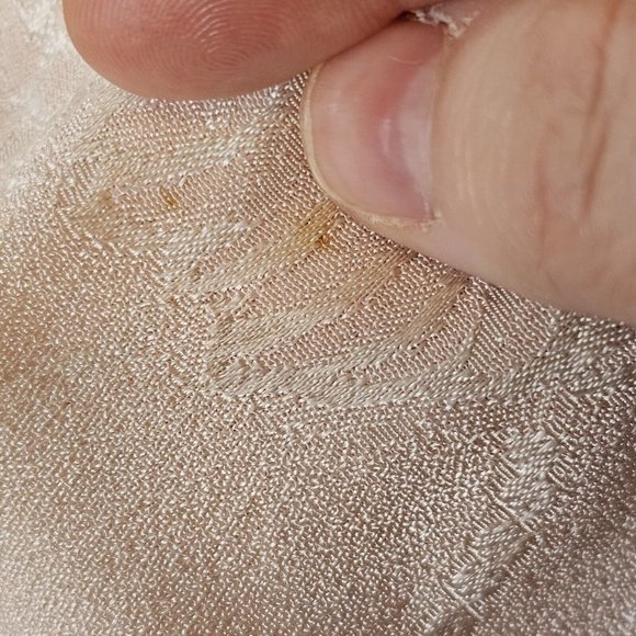 Vintage 80s Sz 4 Light Pink Floral Wrap Dress Gather Knee Length Puff Sleeve‎ - Picture 7 of 14